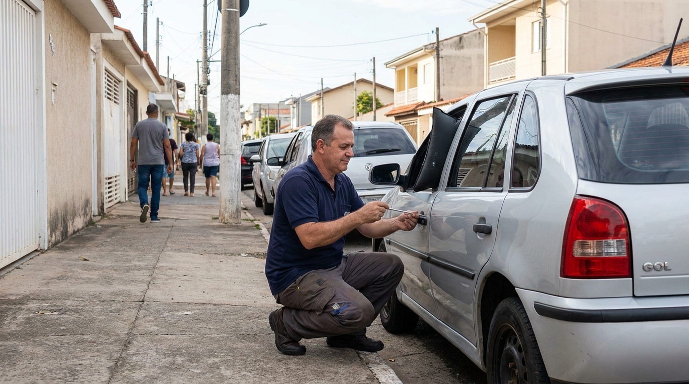 Abertura de Carros no Setor Bancário Norte, Asa Norte‑DF